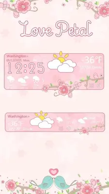 LovePetal GOLauncher EX Weather 2in1 android App screenshot 1